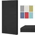 TONOR Large Fiberglass Acoustic Panels, 39.4" x 19.7" x 1.6" Sound Proof Panels for Walls, Acoustic Panels Sound Absorbing for Interior Wall Decor for Studios, Living Room, Theater, Black