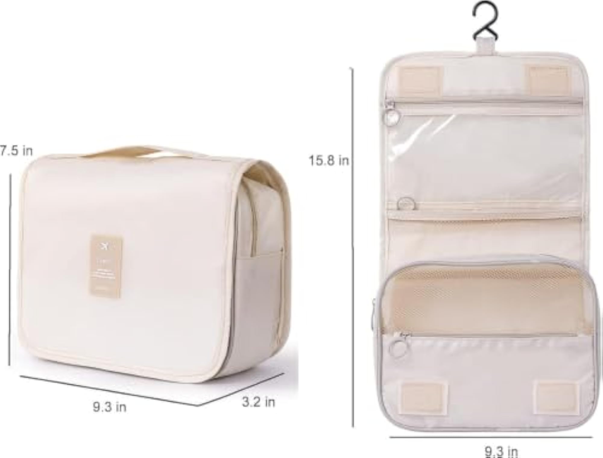 Hanging Travel Toiletry Bag with Hook
