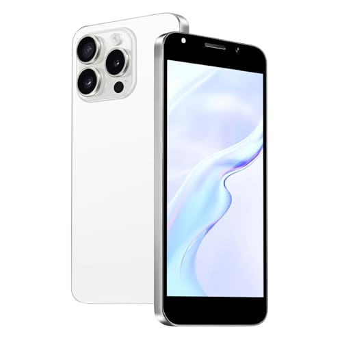 Fine Life Pro Entsperren Sie Android-Handy, 5.0-Zoll-Bildschirm, 2GB RAM + 16GB ROM/TF 128GB, Dual-Kamera, Dual-SIM-Karte mit Unterstützung für 4G LTE-FDD TDD, 4Core-Chip (White)