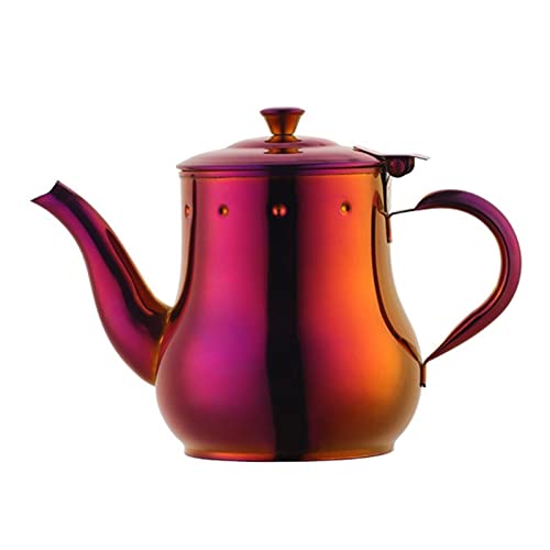 CGCSYZ Tetera eléctrica de Acero Inoxidable con Cuello de Cisne, Tetera con Filtro, cafetera, Lata de Aceite, Olla para Servir en la Mesa para la Cocina del hogar (Rojo mágico)