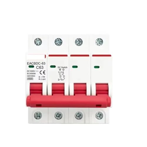 Disyuntor solar fotovoltaico DC 1000V de 2 polos y 32A para cuadros electricos de corriente continua