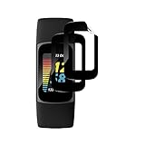 Wondoner für Schutzfolie für Panzerglasfolie Fitbit Charge 5 Displayfolie [2 Stück], Kompatibel mit Folie Fitbit Charge 5 Panzerfolie, Soft TPU, Ultra-klar, Anti-Bläschen, Case Friendly