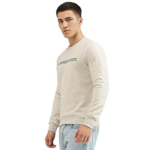 Image of United Colors of Benetton Men's Printed Hooded Neck Regular