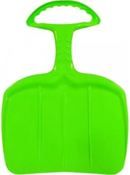 Green Shovel Snow Sled with Handle for Adults - 0.8 x 19.1 x 25.8 in.