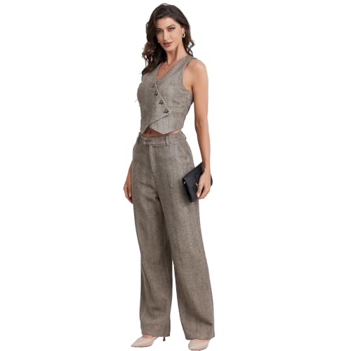Women's V-Neck Vest and Suit Pants - Multifunctional Casual Office wear