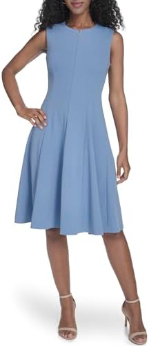 Calvin Klein Womens Sleeveless V Neck Solid Scuba Crepe A-line Dress, Bayou, 16 : Buy Online at Best Price in KSA - Souq is now Amazon.sa: Fashion Calvin Klein Womens Sleeveless V Neck Solid Scuba Crepe A-line Dress, Bayou, 16 : Buy Online at Best Price in KSA - Souq is now Amazon.sa: Fashion