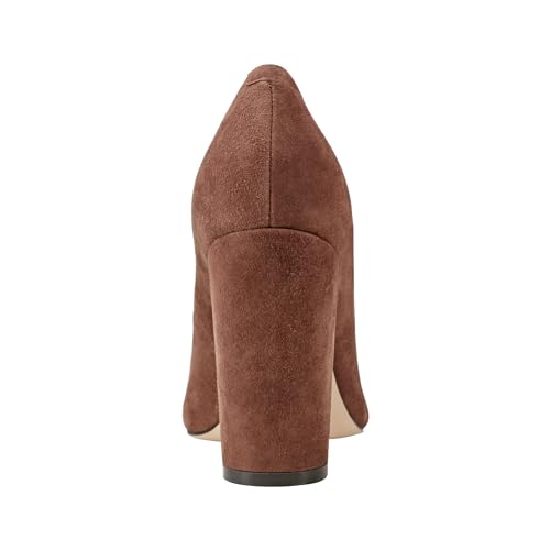 Marc Fisher LTD Women's Abilene Pump, Dark Brown Suede 200, 103