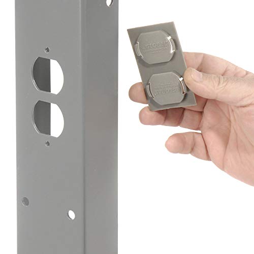 Global Industrial Adjustable Height Leg For 30" Benches, 27-7/8 To 35-3/8, Gray #TOP2