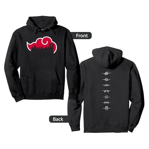 Ripple Junction x Naruto Shippuden Akatsuki Silhouette Anime Pullover Hoodie Cover