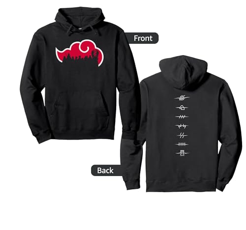 Naruto Shippuden Akatsuki Silhouette Anime Pullover Hoodie
