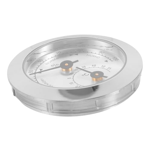 ギター湿度計 アコースティックバイオリン用 水分計 ミニ湿度モニター バイオリンアクセサリー シルバー 50mm