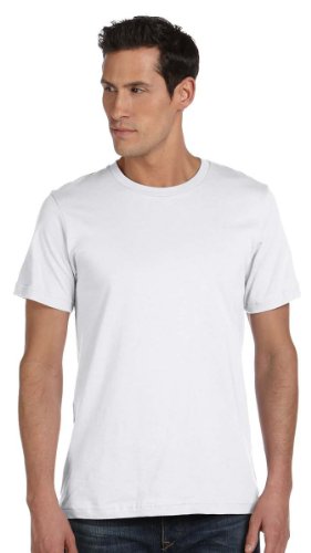 BELLA+CANVAS Unisex Jersey Short Sleeve Tee White...