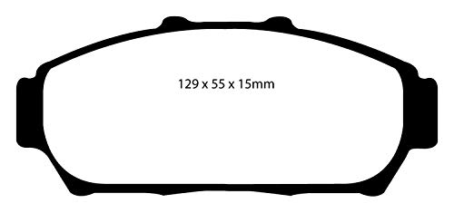 Image of EBC Brakes Redstuff 3000 Series Sport Brake Pad Set DP31206C to Fit ACURA,HONDA