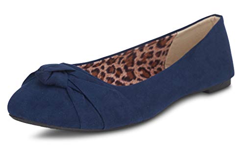 Image of Women's Flats with Knot Front Cute Ballet Flats for Women Casual or Dressy Shoes for Women Comfortable Flats Womens Shoes