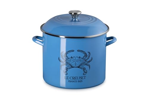 Le Creuset Enamel On Steel Traditional Stockpot 16 qt. Marseille/Blue Crab