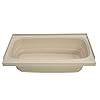 Lippert Replacement 24" x 40" Parchment Bathtub with Right Drain, Scratch-Resistant ABS Acrylic for RVs, Travel Trailers, 5th Wheels, Motorhomes - P2440RHSPK