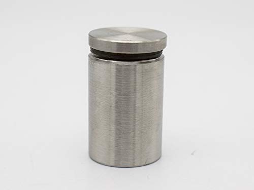 Image of RAB Glass Sturd Stainless Steel Standoff Screws, Mounting Glass Hardware (SIZE:-1 inch X 1.5 inch (22mm), COLOR:- Silver, PACK OF 4 PCS)