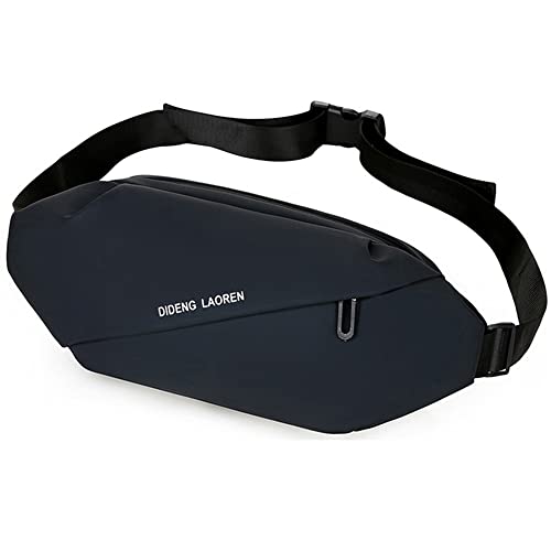 AYGCI Sac Banane Homme Bananesacs Femme Sac de Poitrine Homme Bandoulière Sling Bag Sacs a Dos Porté épaule Travers Sacs Poitrine Cross Body Bag Sac à Taille pour Randonnée Outdoor Sport Noir Cover