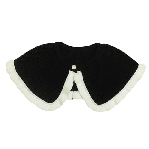 Thereisno Trim Flouncing Girls Sweater Lapel Accessiory Knitted Collar Flouncing Ancient Art Traditional Trim Shawl Collar Lapel2
