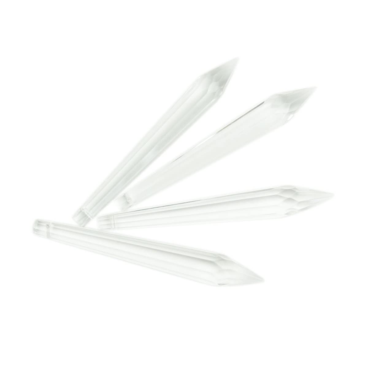 Chandelier Crystal Prisms Pendants 100mm 10units Clear Crystal Multifaceted Icicle U-drop Prism Pendant Crystals Lighting Lamp Replacement Parts