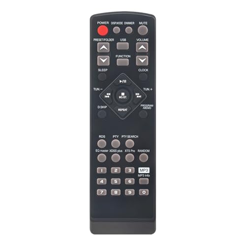 AULCMEET Télécommande,6710CMAQ05F Nouvelle télécommande de Remplacement pour fit for LG Micro HiFi System FA162-D0U FA162-D0U.AA8PLLN FA162.AA6PLLN