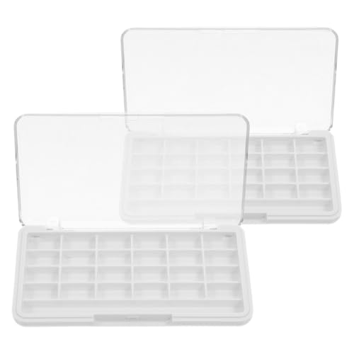 VALICLUD Lot De 2 Palettes De Maquillage Vide Transparentes BoîTes Portables pour Fard À...