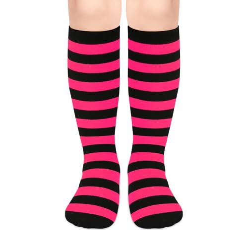 Image of Olreco 1 Pack Toddler Kids Youth Soccer Socks Girls Boys Baseball Socks Youth Knee High Softball Football Accessories Cotton