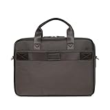 hexagone avenue  Hexagona-Worker, Paris-Maletín-para Hombre-Colección Worker-Marrón Oscuro-en Nylon-2 Asas no Ajustables-Bolsa de Negocios-multifunción Marron Foncé, L:38 x h:26,5 x P:7 cm-D72495-2000-TU