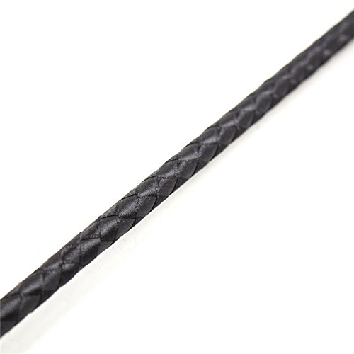 ROARINGWILD Quality Fine Leather Braided 24 Inches Long Riding Crop/Whip - Thumbnail 3