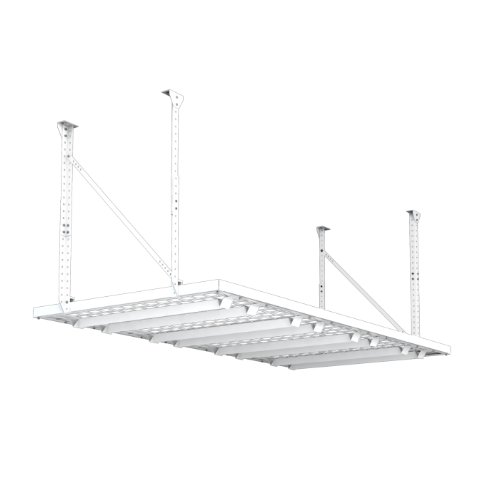 HyLoft 164 96-Inch by 48-Inch Super Pro Ceiling Mount Shelf, White