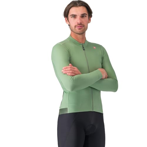 Amazon.com: CASTELLI Espresso Thermal Jersey - Men's Green Pepper