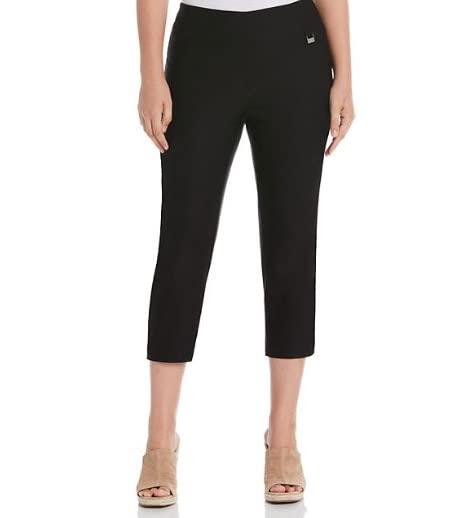 Rafaella Stretch Capri (as1, Numeric, Numeric_18, Regular, Regular, Black)