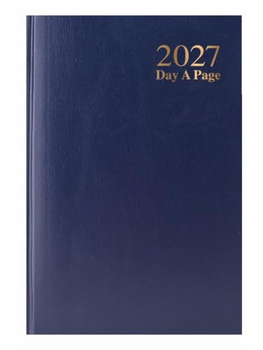 Image of 2027 A5 Diary Page per Day Navy Blue