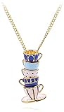 Destaque entre la multitud: este collar llamativo es un regalo encantador para usted o su ser querido. Está especialmente diseñado para combinar con cualquier atuendo. Puede agregar un ambiente lujoso y moderno a cualquier ocasión. Cómodo y práctico de usar todos los días, dulce y brillante, este estilo es un regalo considerado ideal para sus amigos y familiares.