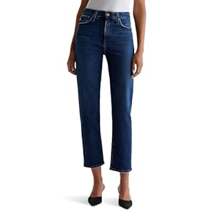 AG Women’s Rian Super High Rise Straight Jeans in 7 Years Antwerp