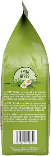 Vitakraft Menü Vital, Meerschweinchen Futter, mit Apfel und Kürbis, mit Kräutern, ohne Zusatz von Zucker (5x 1kg)