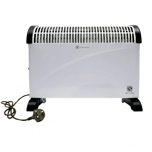 2000W Convector Radiator Heater with 3 Heat Settings, Adjustable Thermostat, Cool-Touch Design & Safety Cut-Off, Quiet Portable Electric Heater for Home, Bedroom, Office or Living Room