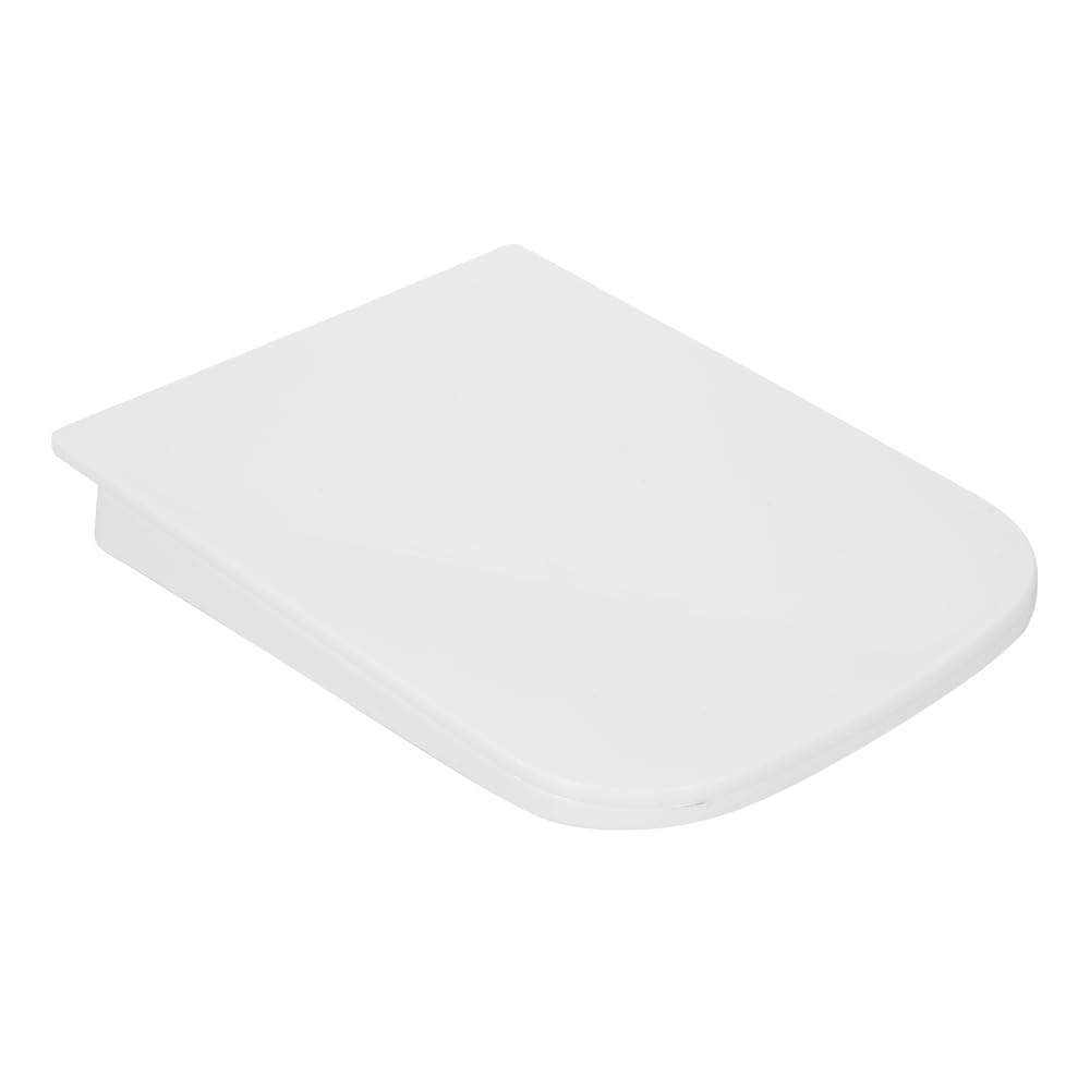MASTER BATH MB743 QQ Toilet Seat Cover, Soft Close Toilet Seat 35cm x 44cm, Rectangle Shape for Western Commode, Toilet Seat Cover with Top Fixing Steel Hinges 2
