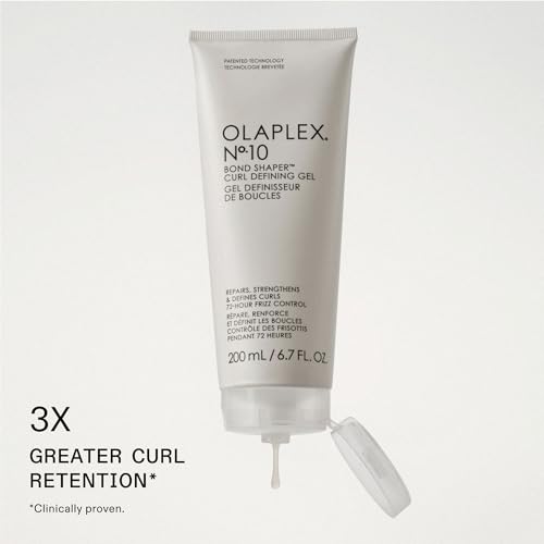 Olaplex Nº.10 Bond Shaper™ Curl Defining Gel: Frizz Smoothing Curl Gel | Hydrates, Detangles & Defines Curls | All Day Hold No Residue | For Coily, Curly, and Wavy, 200 mL/Fl Oz