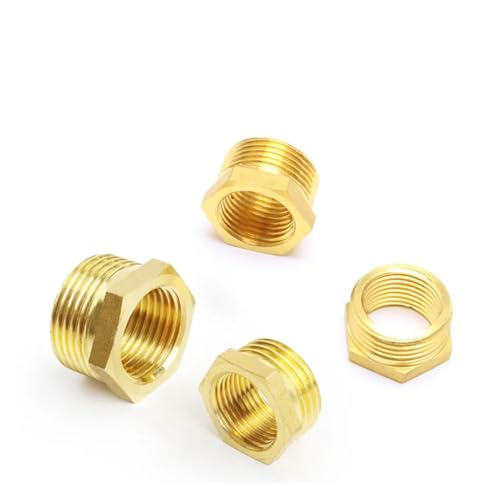 Casquillo hexagonal reductor de latón para tubería de agua combustible y aceite 7