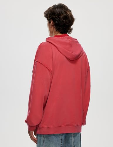 Iwing Mens Women Hoodies Sweatshirts Oversized Acid Wash Hoodie Lightweight Cotton Sweatshirt Vintage Baggy Washed Tops4