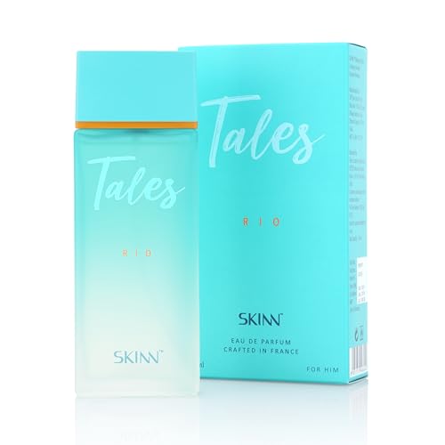 Skinn By Titan | Tales Rio Perfume - 100 Ml | Perfume For Man | Gift for Men | Premium Fragrance | Grooming Essentials | Long Lasting Smell for Men | Fresh, Woody |Eau De Parfum