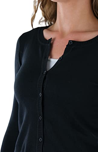 Image of ToBeInStyle Women's Long Sleeve Button Down V-Neck Cardigan
