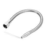 QUARKZMAN Nebelkühlschmiermittelsprüh-System, 400mm G1/2" Gewinde Metallflexibler Wasser-Öl-Kühlschlauch mit Rundkopfdüse für Kühlmaschine CNC-Drehmaschine Fräsen Bohren