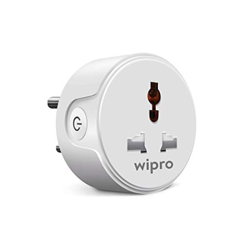 Wipro 10A smart plug with Energy monitoring- Suitable for small appliances like TVs, Electric Kettle, Mobile and Laptop Chargers (Works with Alexa and Google Assistant) view 2