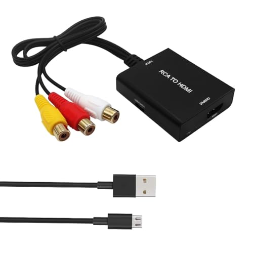 📺 Ampia Compatibilità: Supporta PAL, NTSC3.58, NTSC4.43, SECAM, PAL/M, PAL/N, rendendolo compatibile con PS2, PS3, Xbox, N64, Wii, STB, VHS, VCR, lettori Blu-Ray DVD e altri dispositivi con ingresso AV RCA standard. Collega facilmente le tue console e lettori multimediali classici agli schermi HDMI moderni.