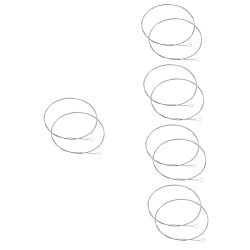 GOOHOCHY 5sets Replacement Dulcimer Strings Durable Steel Strings for Instrument for Musician and Beginners 2pcs*5