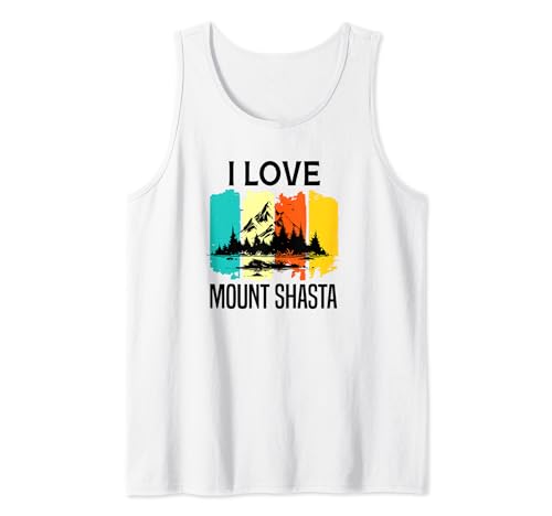 I Love Mount Shasta Vida Silvestre Naturaleza Al Aire Libre Montañas Regalos Camiseta sin Mangas