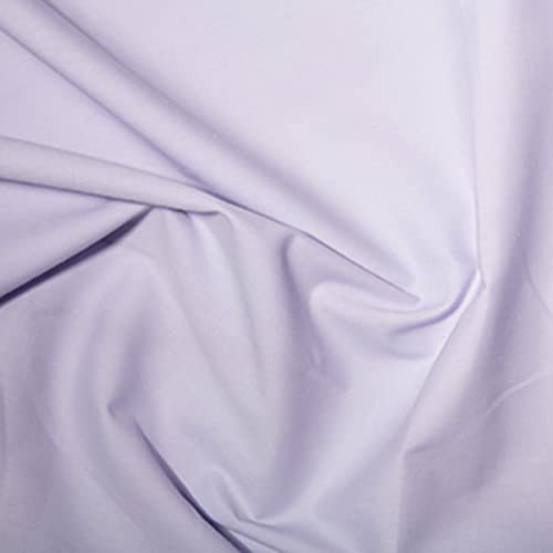 Tissu popeline lilas 10m pour vêtements d'été et linge de maison