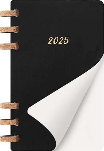 Agenda 12 Meses 2025 Moleskine de Tapa Blanda Flexible con Cierre Elástico Negro 3